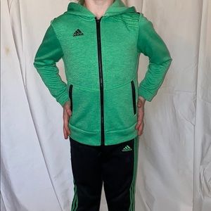 Adidas Green Fleece Sweatpants
